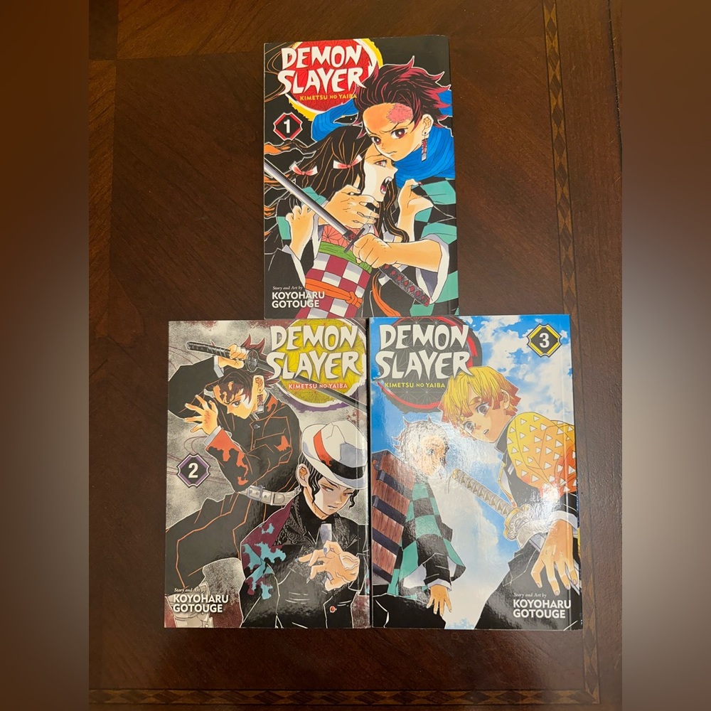 Demon Slayer Manga Volumes 1-3